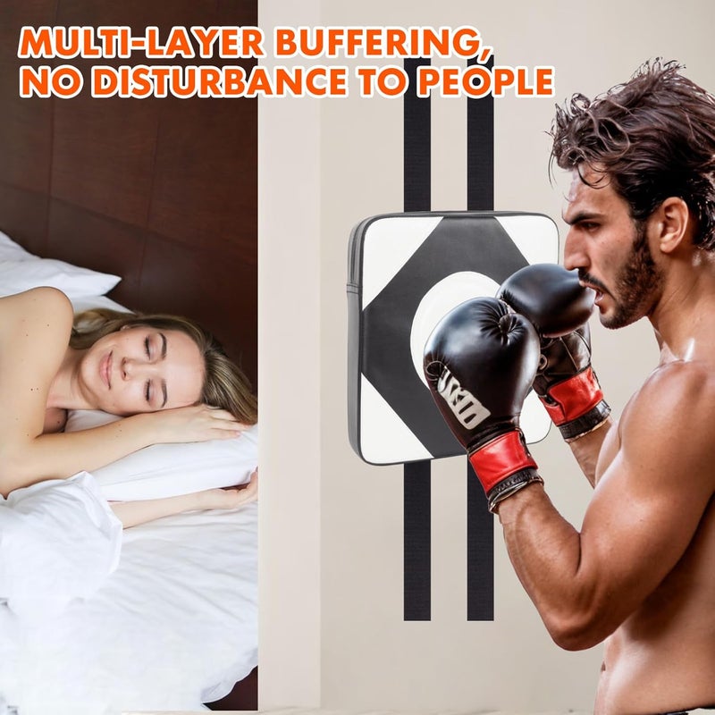 LuiceABC Wall Punching Boxing Pad, Wall Focus Target Foam, Boxing Fitness Wall Punch Bag, Leather and High Elastic Sponge Bag for Sports Training, Adjustable Height - Image 5